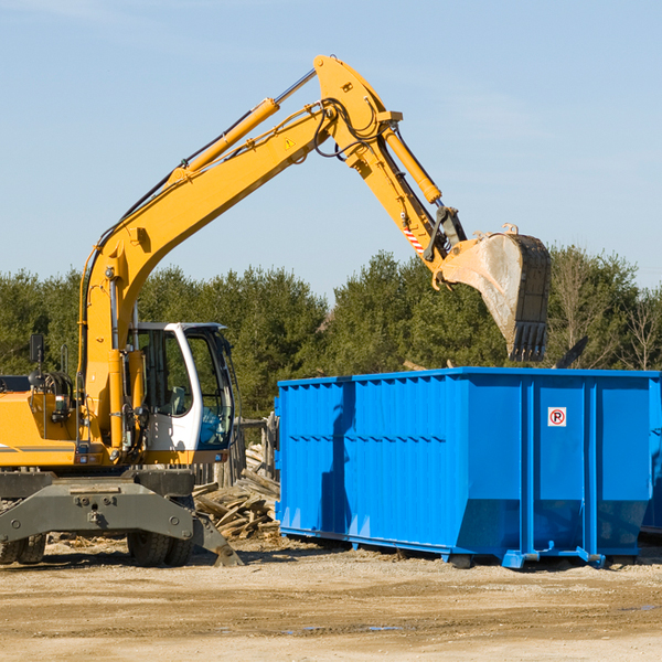 can i choose the location where the residential dumpster will be placed in Whitewater MO